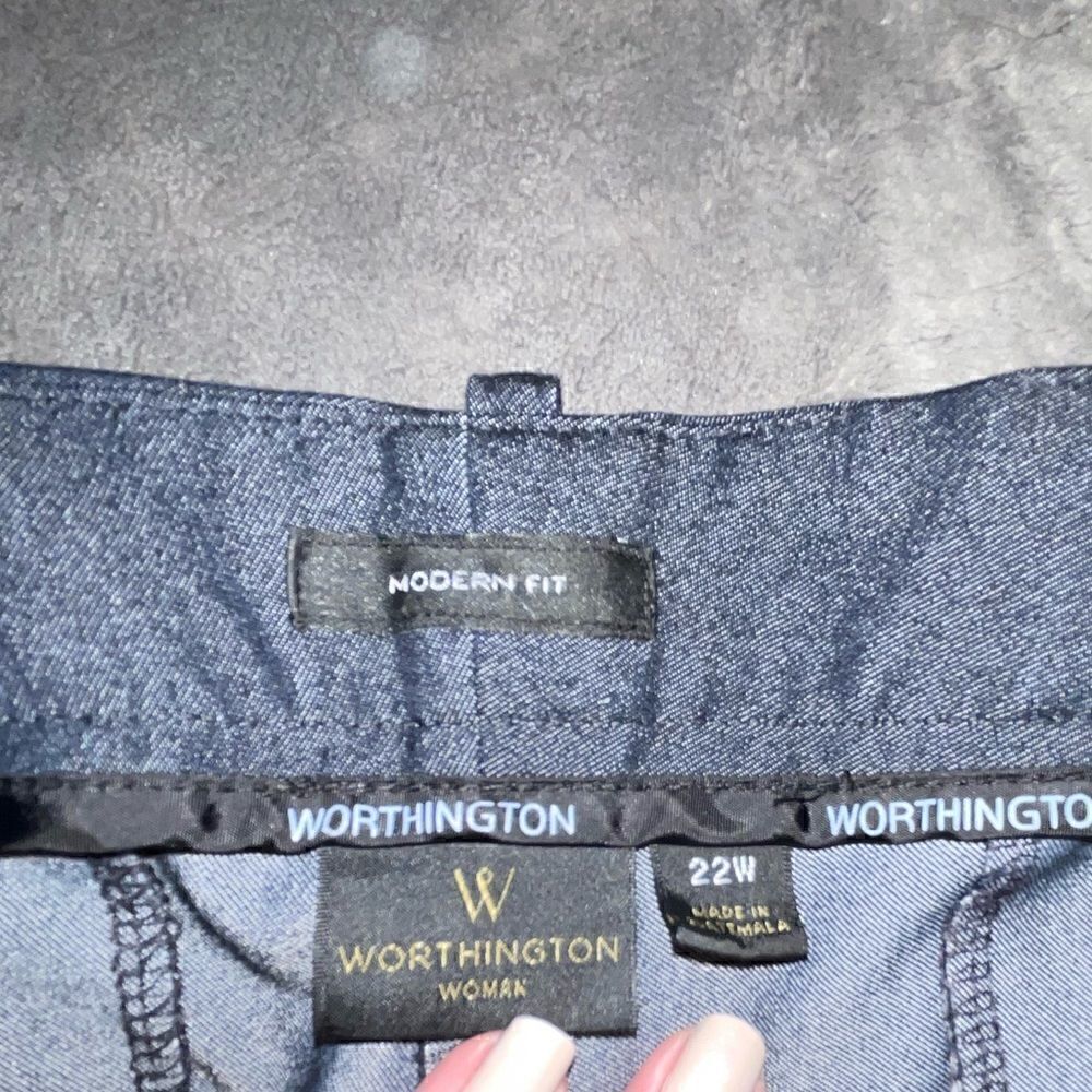Worthington Sheen Jean Color Slacks - Picture 6 of 13